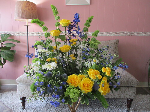 Yellow Rose Cremation Adornment